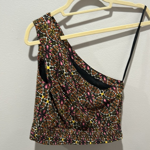 Anthropologie Colorful Patterned Crop Top - Picture 3 of 3